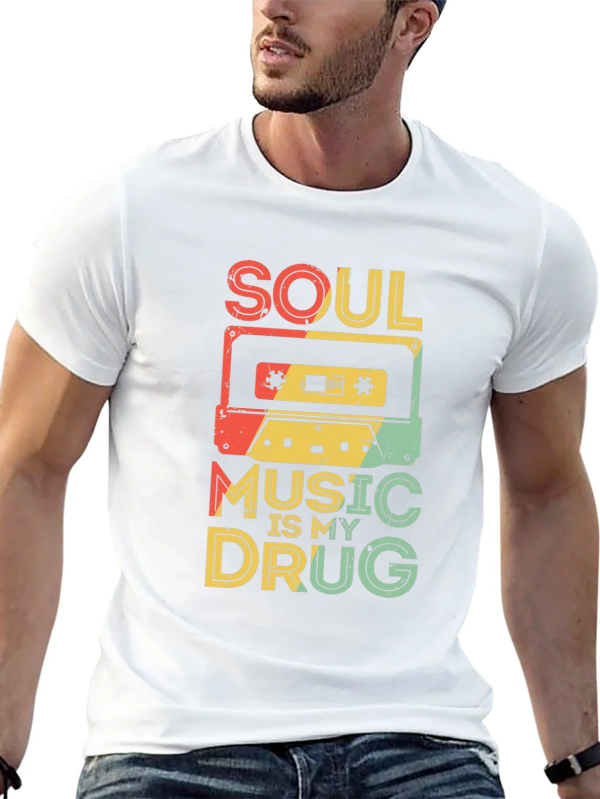 Soul Music Cassette Tape Graphic T-Shirt