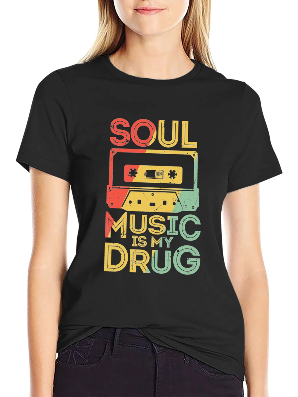Soul Music Cassette Tape Graphic T-Shirt