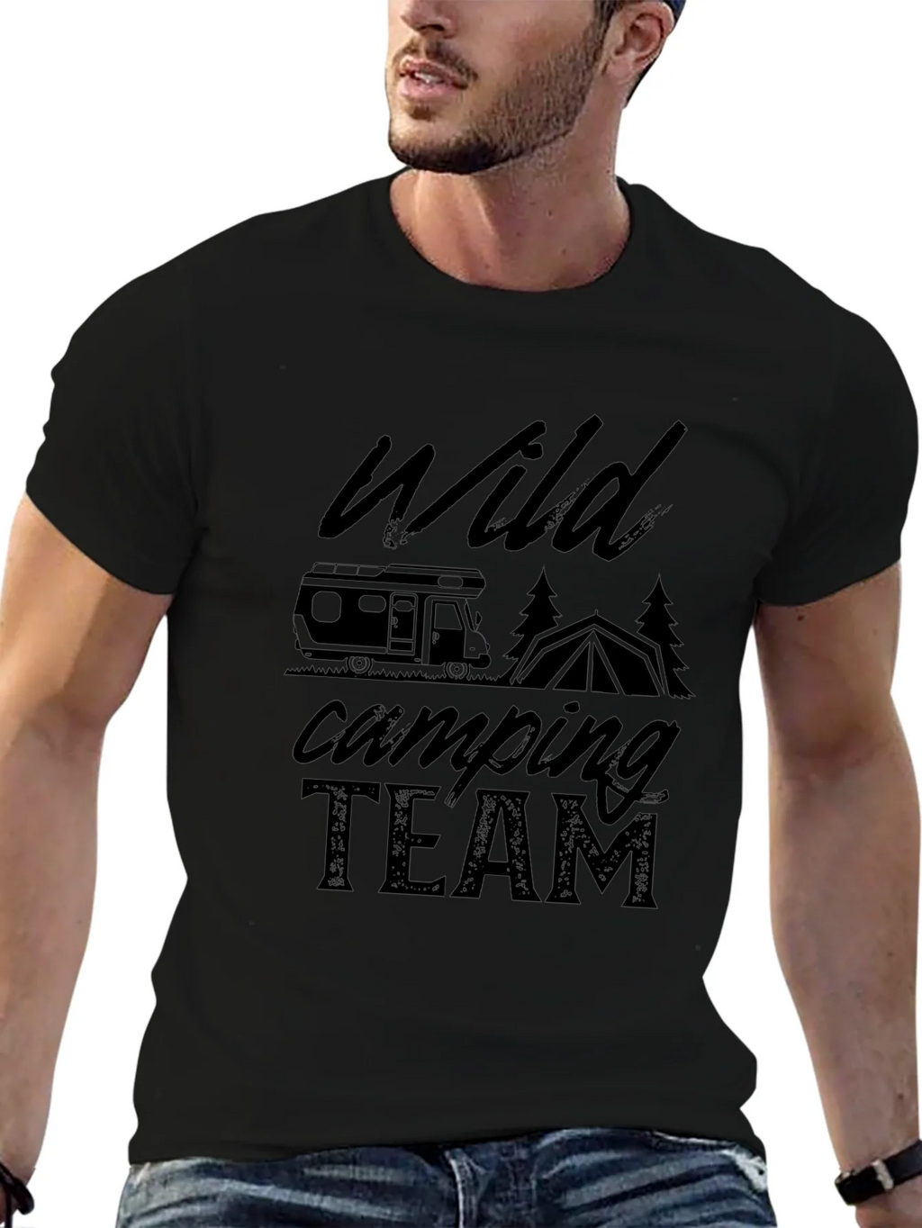 Wild Camping Team Graphic T-Shirt