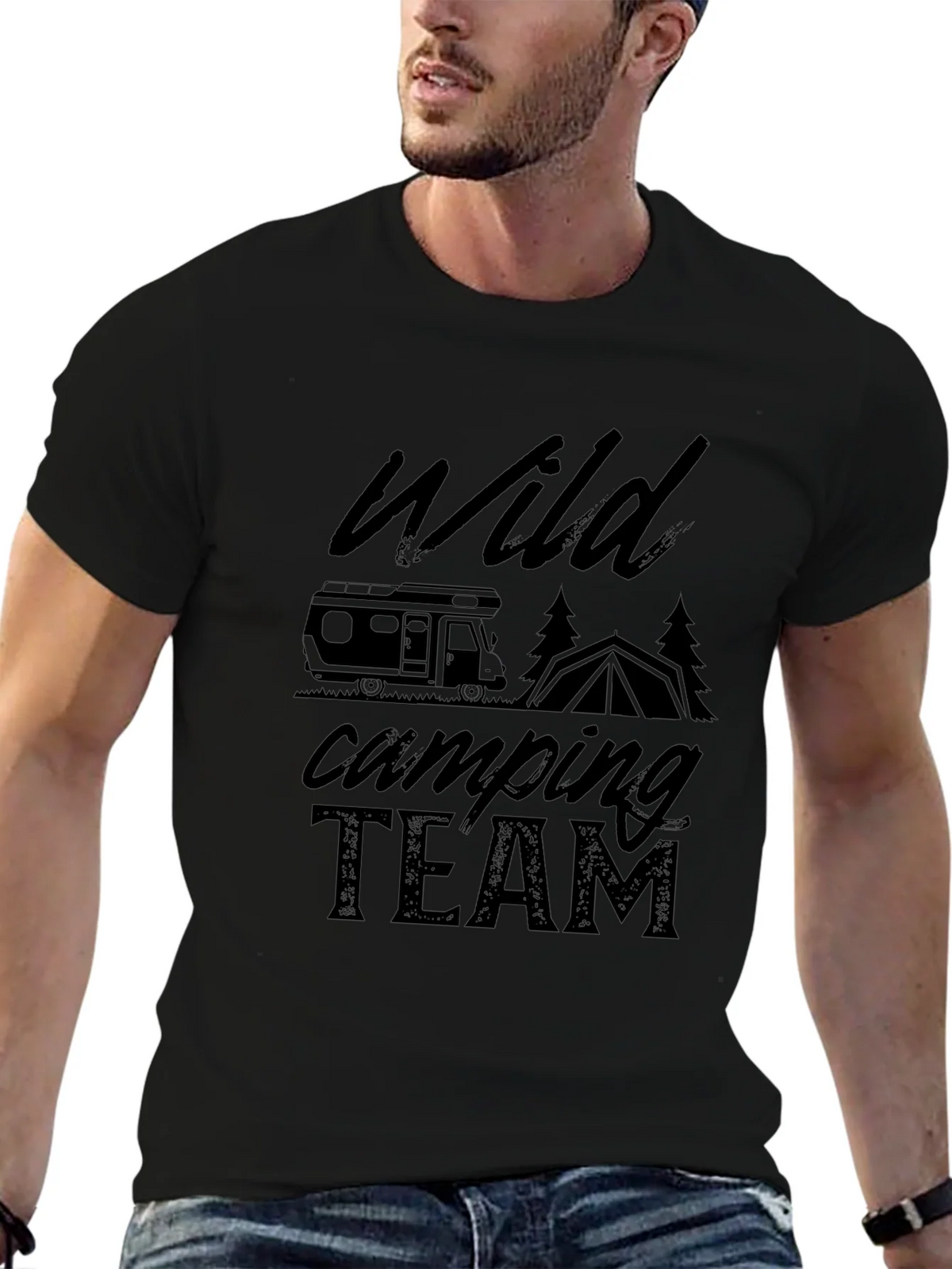 Wild Camping Team Graphic T-Shirt