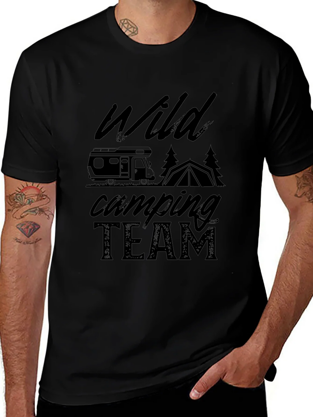 Wild Camping Team Graphic T-Shirt