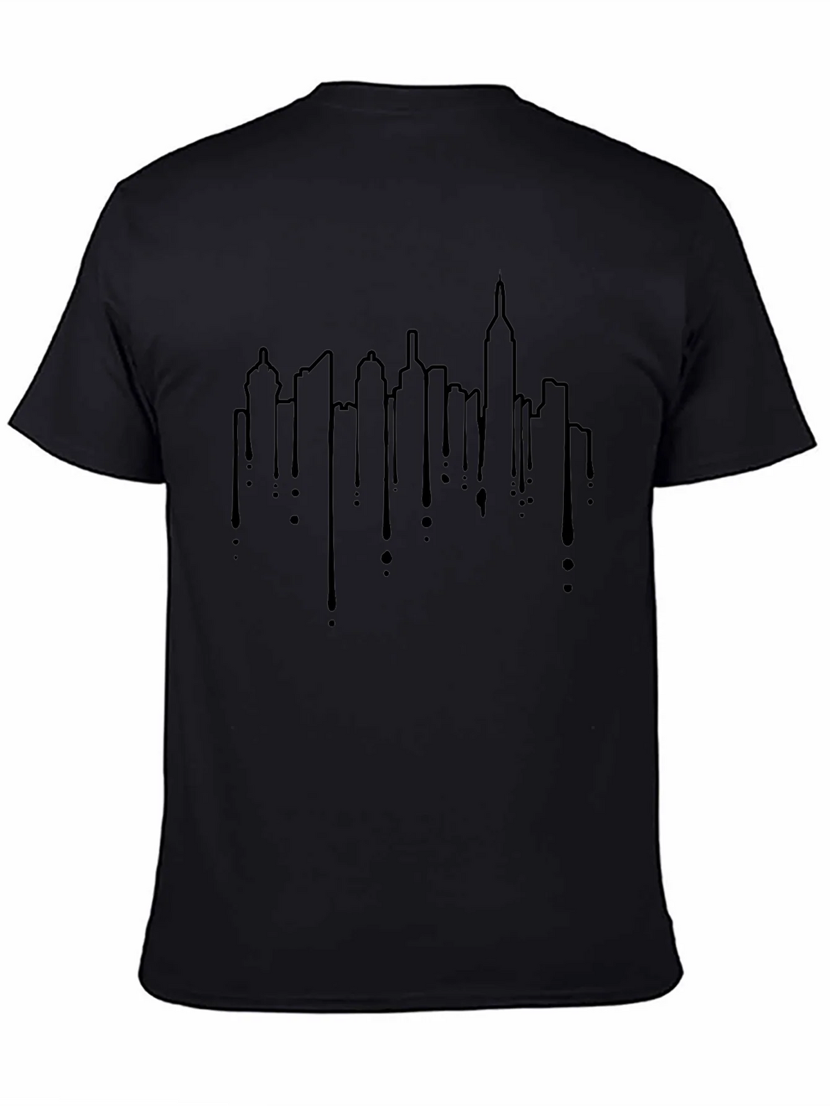Urban Skyline Drip Graphic Tee