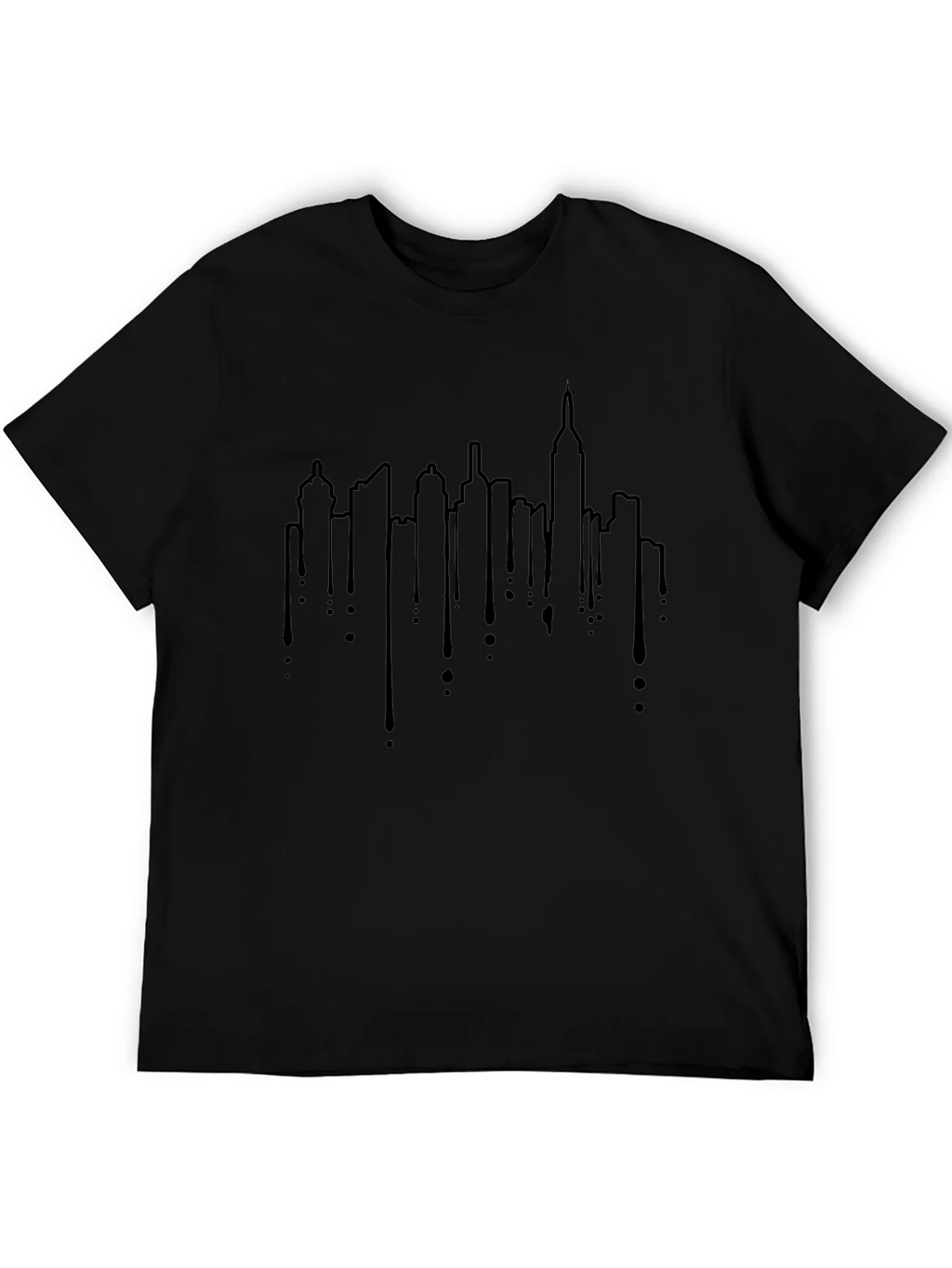 Urban Skyline Drip Graphic Tee
