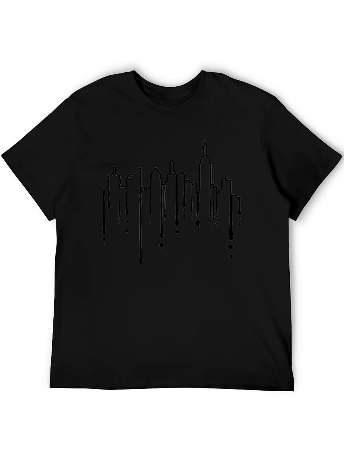 Urban Skyline Drip Graphic Tee