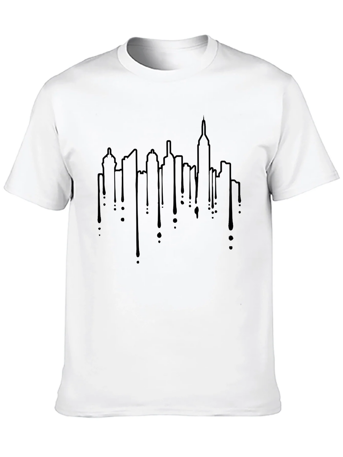 Urban Skyline Drip Graphic Tee