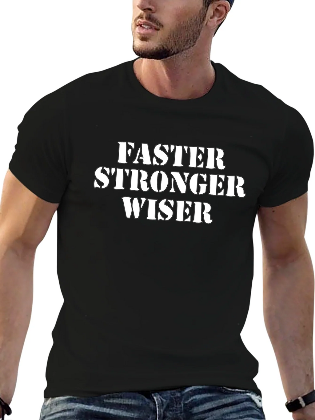 Faster Stronger Wiser Graphic Tee