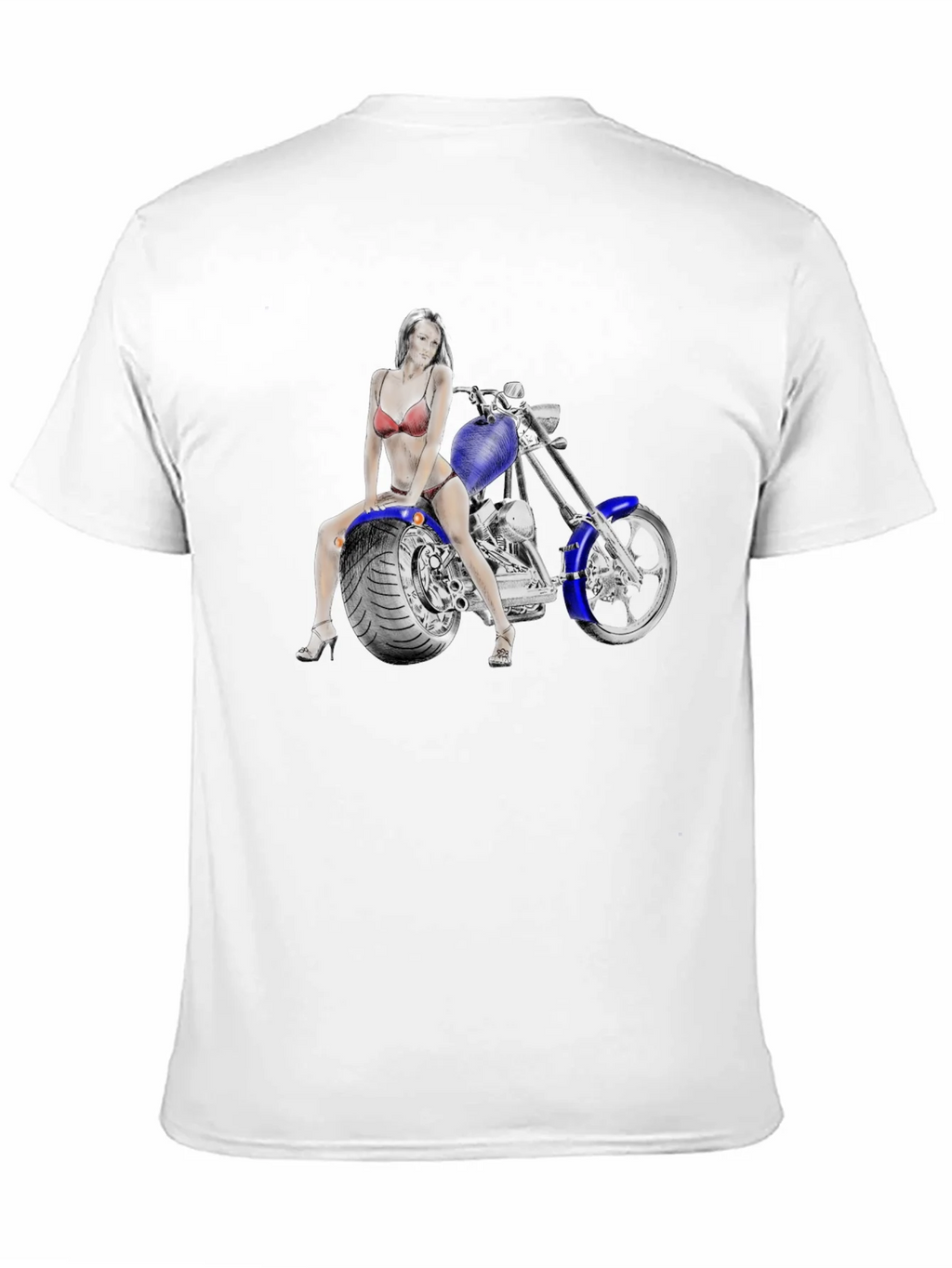 Motorcycle Rider Graphic T-Shirt - Black