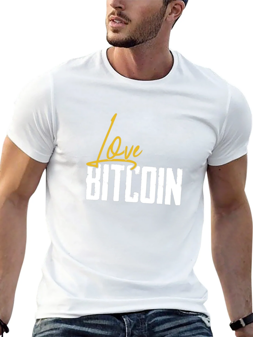 Love Bitcoin Black T-Shirt - Crypto Fan Apparel