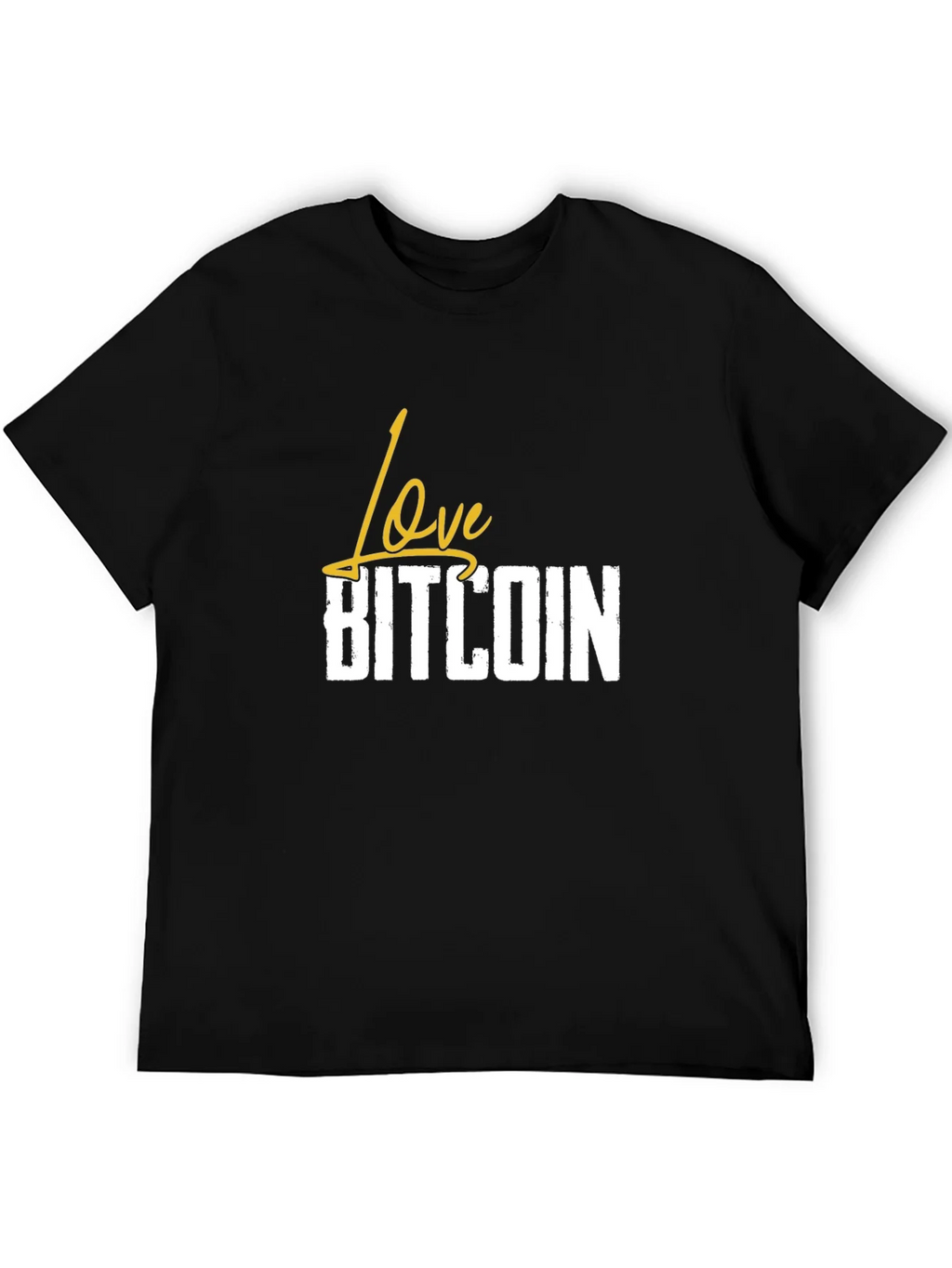 Love Bitcoin Black T-Shirt - Crypto Fan Apparel