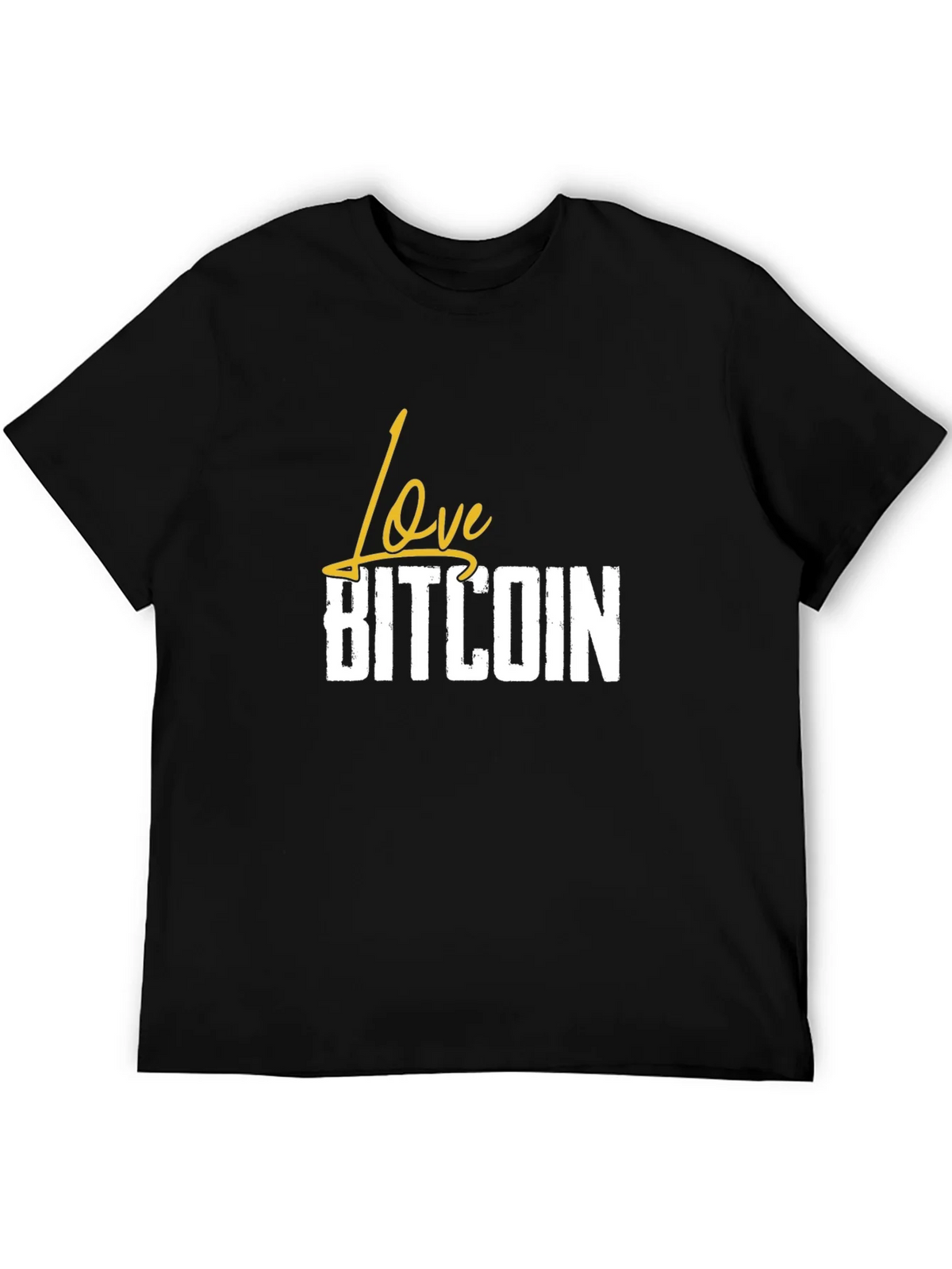 Love Bitcoin Black T-Shirt - Crypto Fan Apparel
