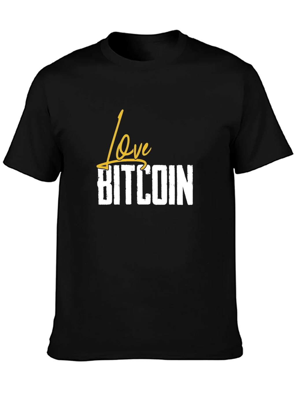 Love Bitcoin Black T-Shirt - Crypto Fan Apparel