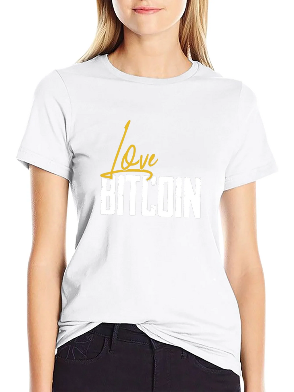Love Bitcoin Black T-Shirt - Crypto Fan Apparel