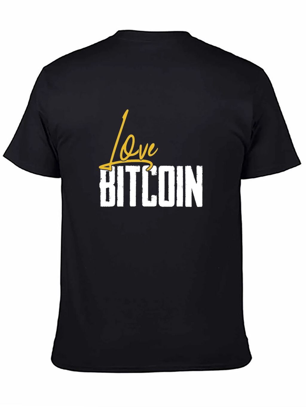 Love Bitcoin Black T-Shirt - Crypto Fan Apparel
