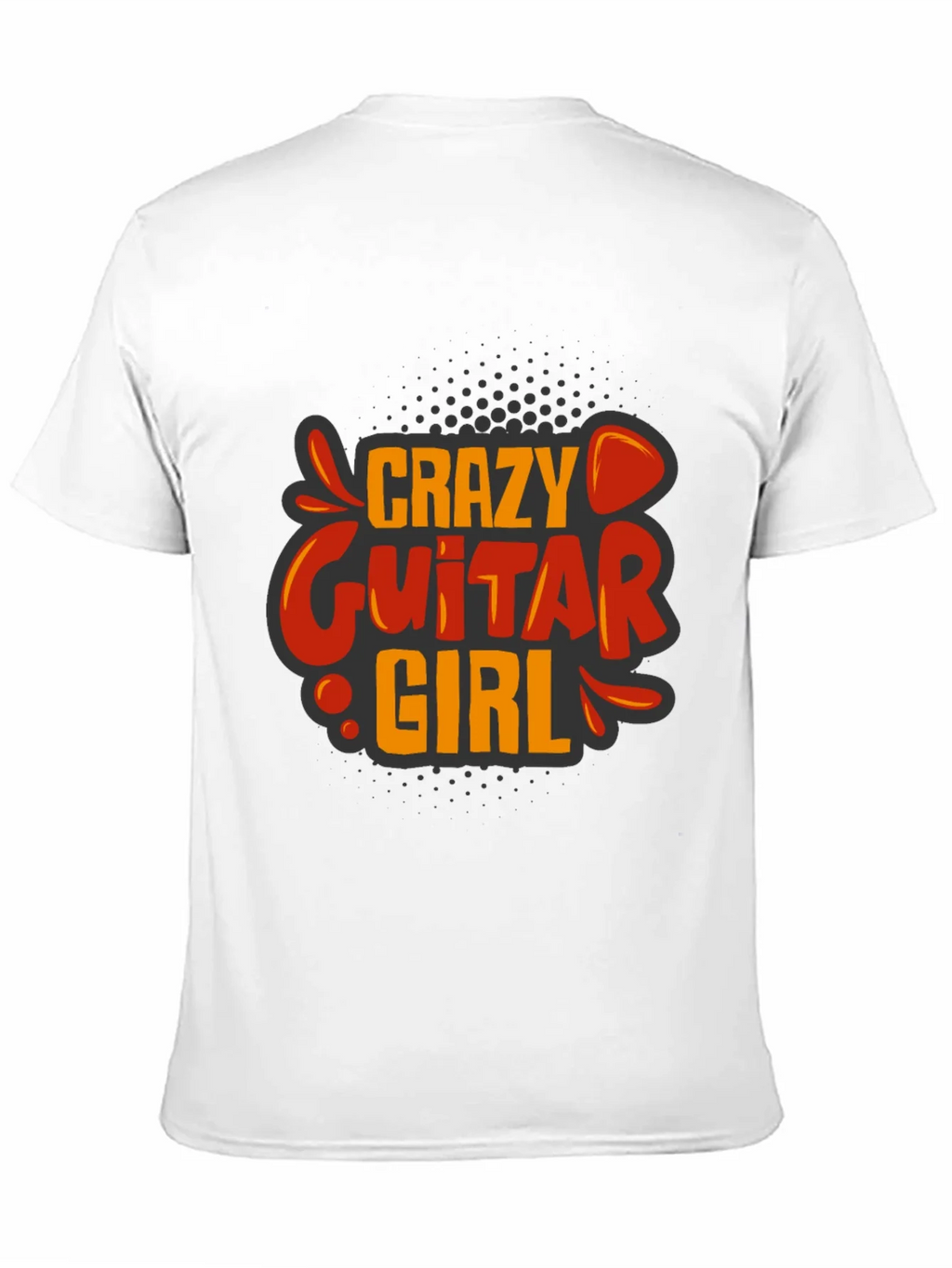 Crazy Guitar Girl Graphic Tee - Rock On!