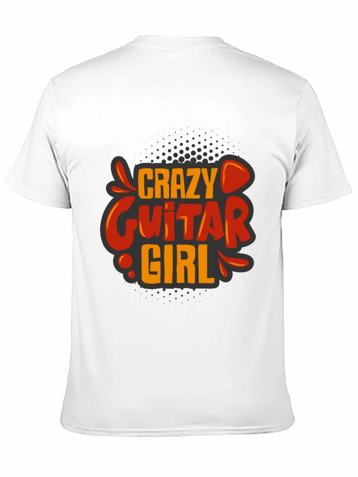 Crazy Guitar Girl Graphic Tee - Rock On!