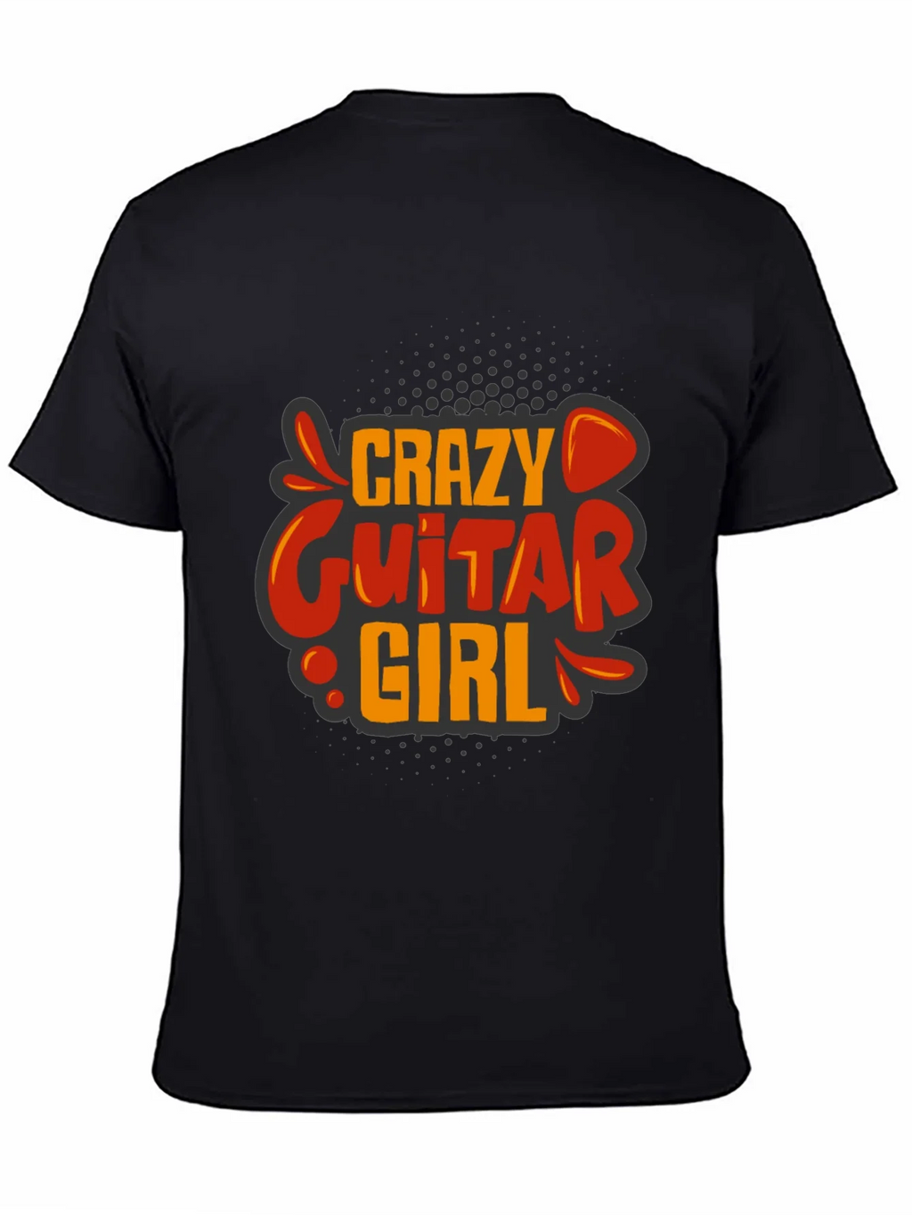 Crazy Guitar Girl Graphic Tee - Rock On!