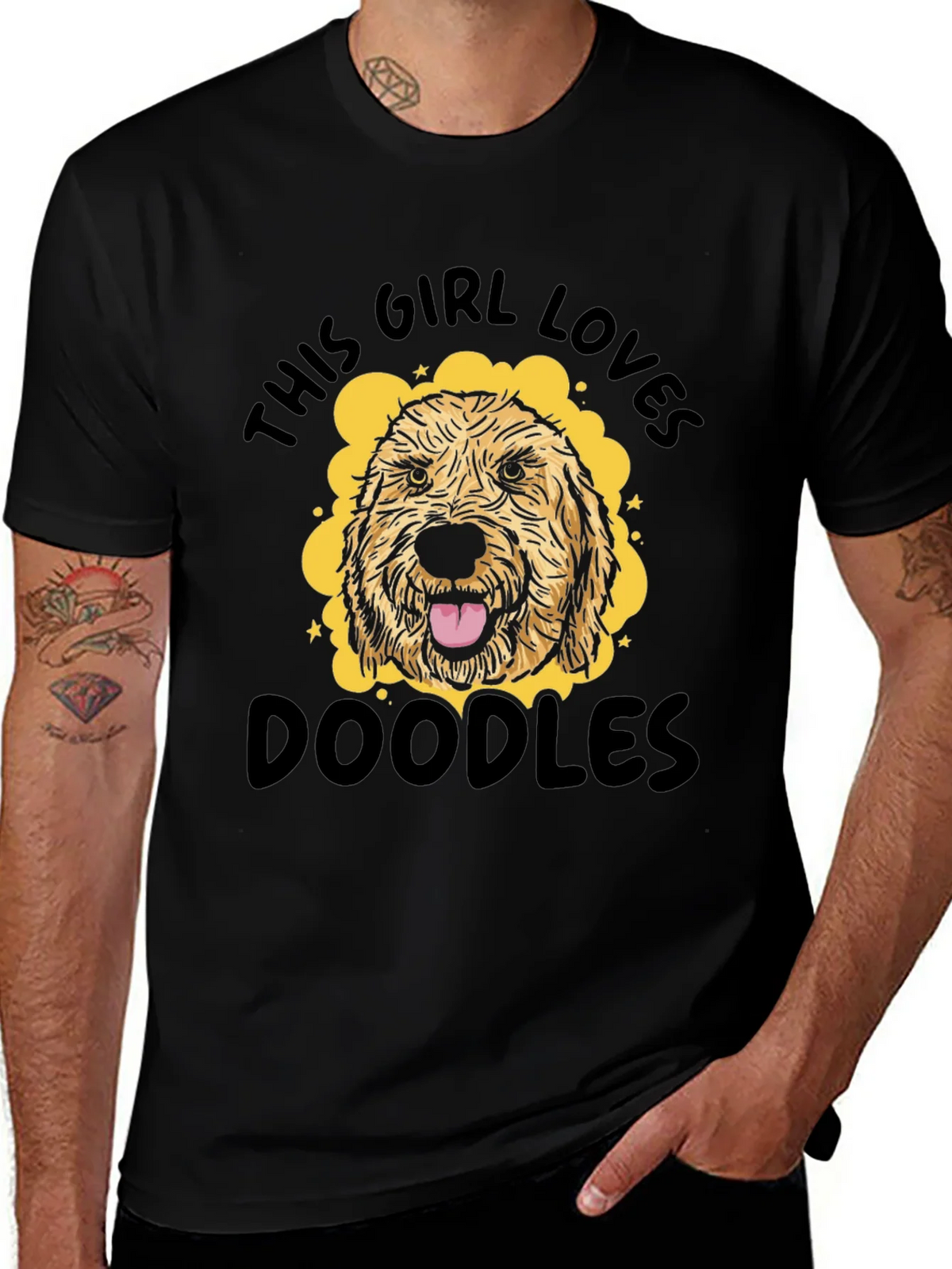 This Girl Loves Doodles T-Shirt Cute Dog Tee