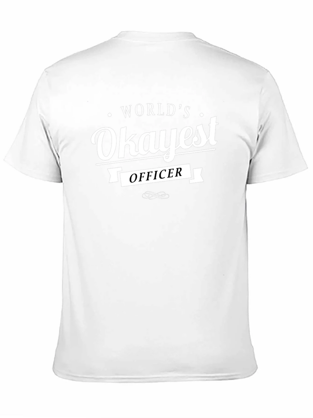 Worlds Okayest Officer T-Shirt - Funny Graphic Tee