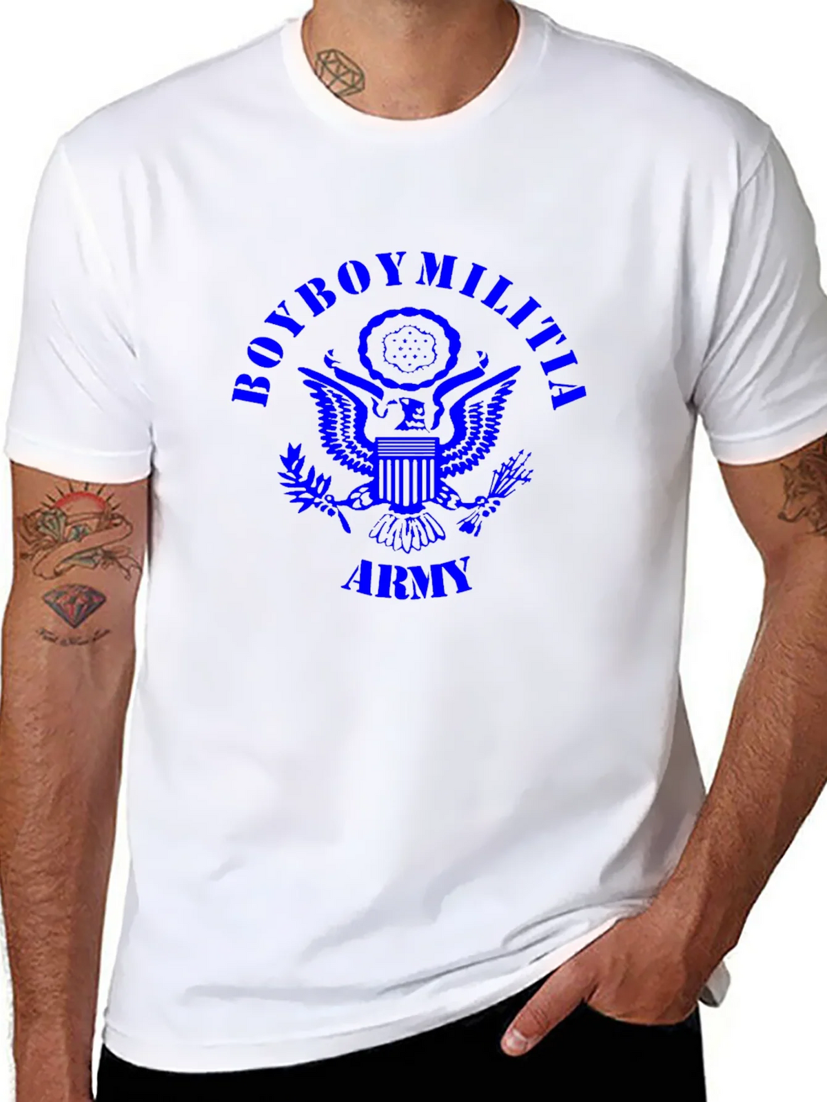 BoyBoy Militia Army T-Shirt - Blue Print