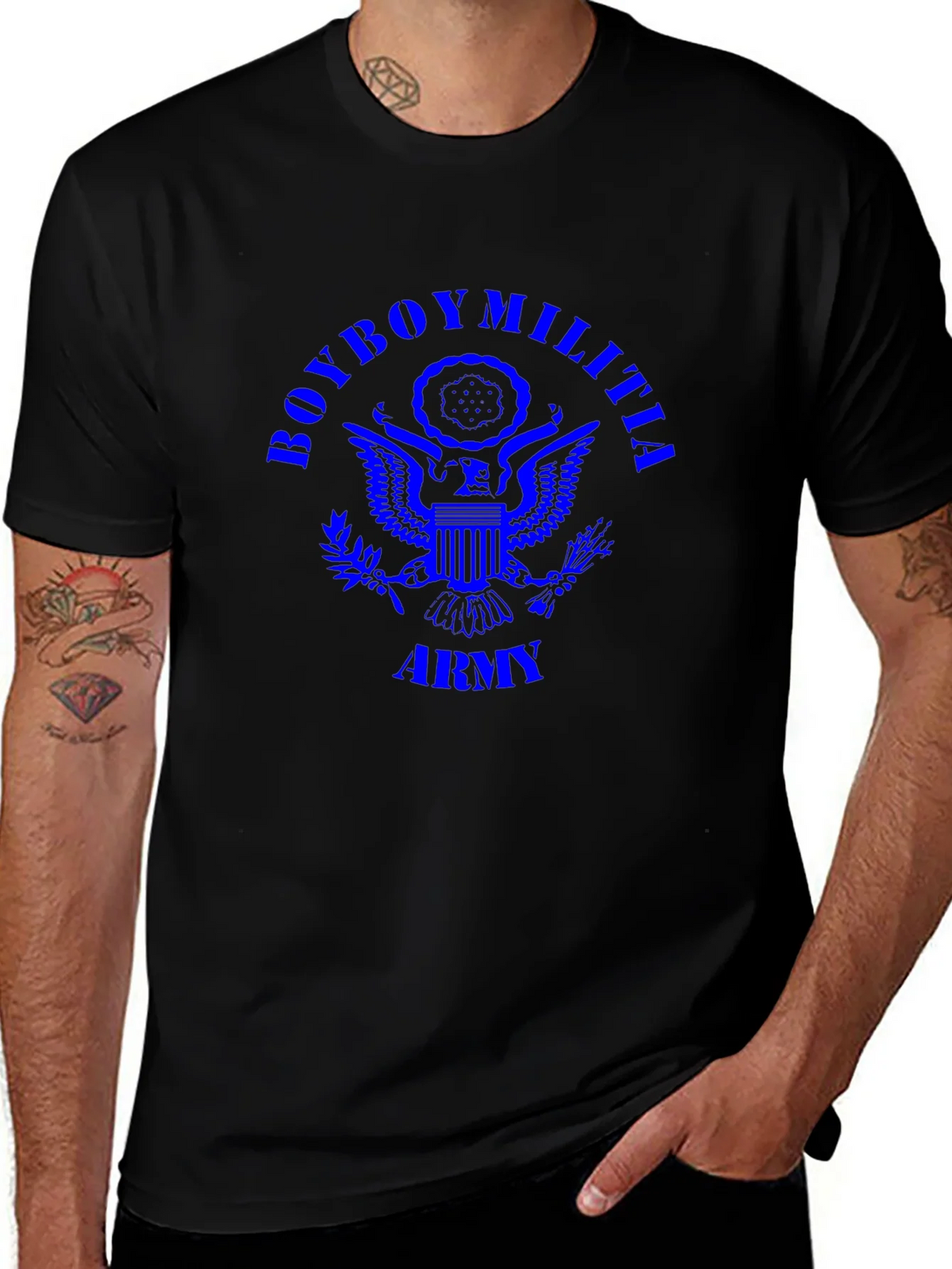 BoyBoy Militia Army T-Shirt - Blue Print