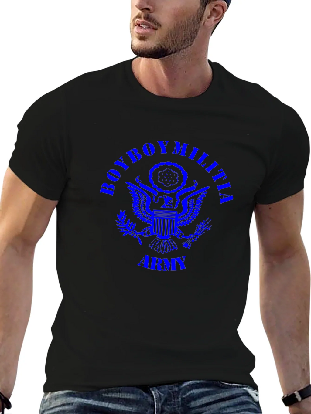 BoyBoy Militia Army T-Shirt - Blue Print