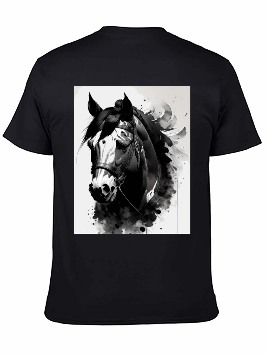 Horse Graphic Black T-Shirt