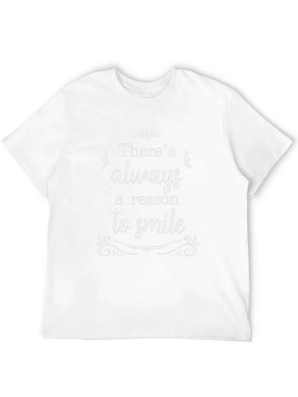 Always A Reason To Smile Black Graphic T-Shirt