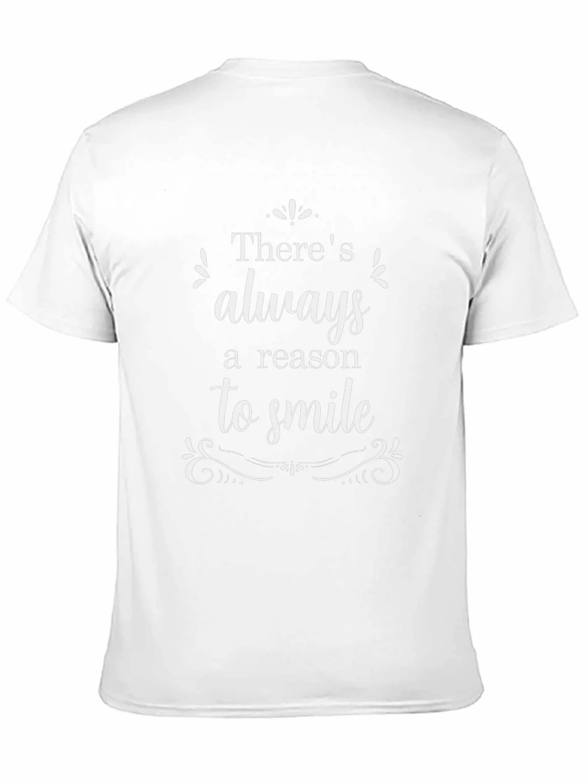 Always A Reason To Smile Black Graphic T-Shirt