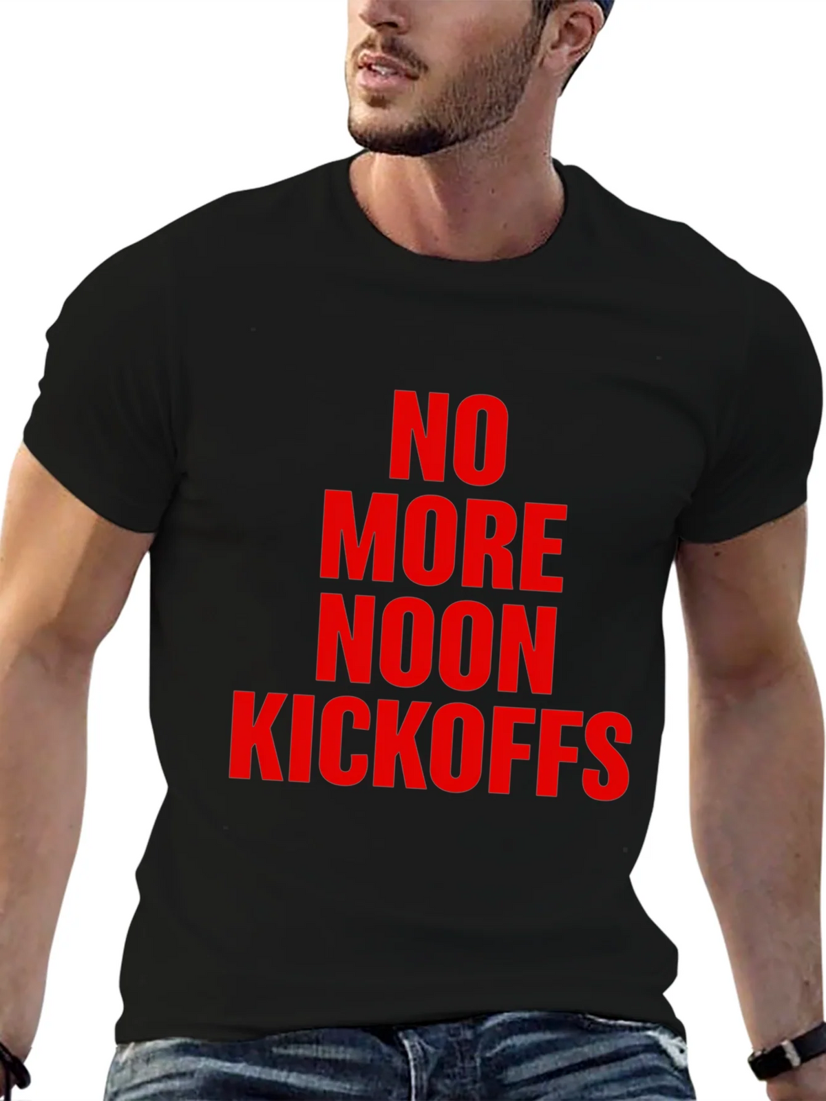 No More Noon Kickoffs Graphic Tee