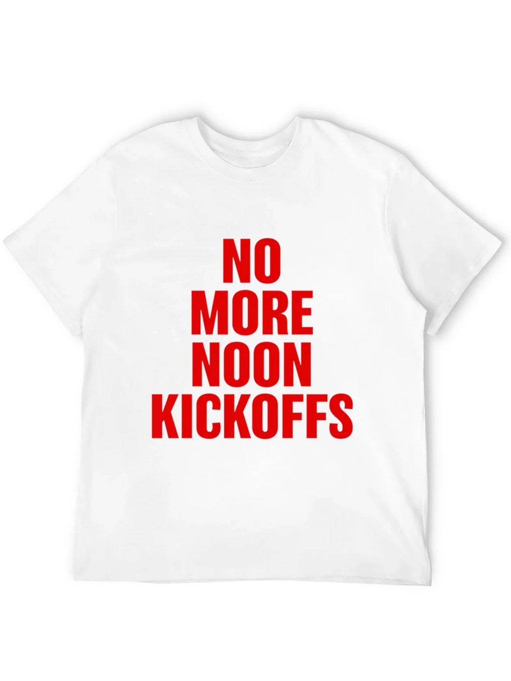 No More Noon Kickoffs Graphic Tee
