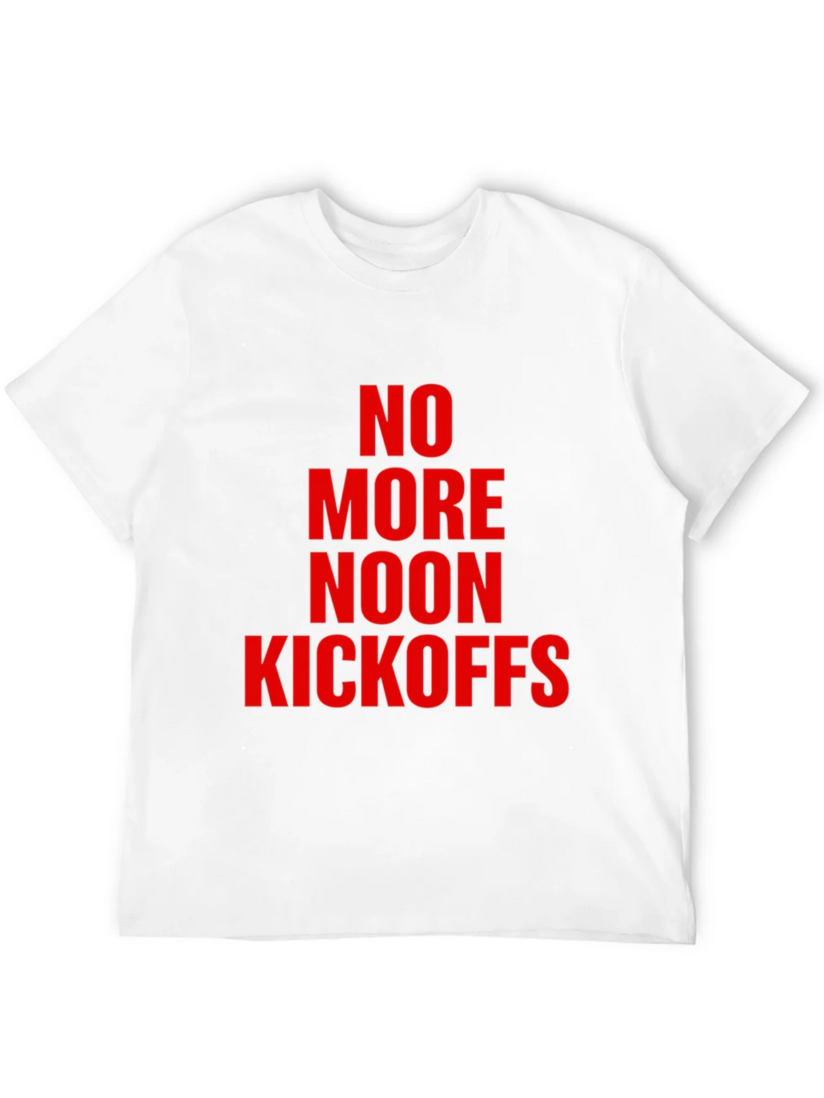 No More Noon Kickoffs Graphic Tee