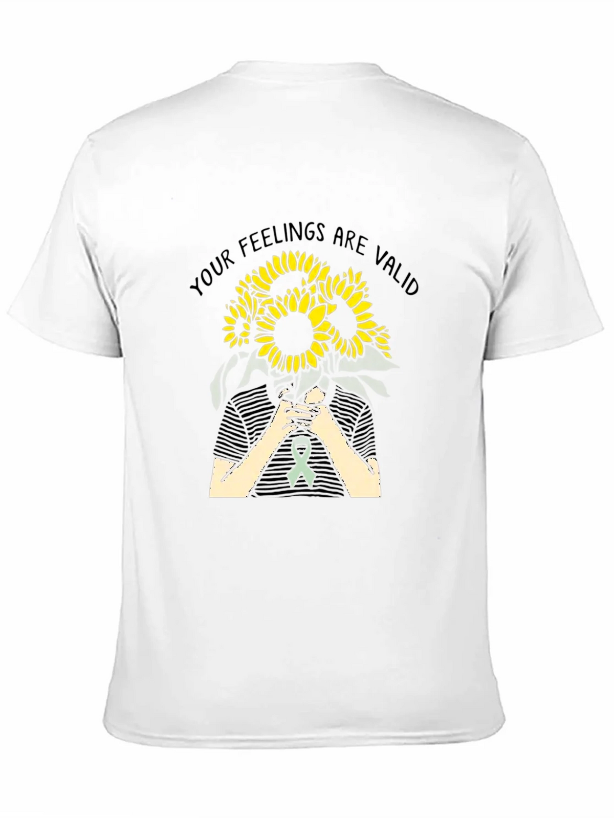 Feelings Are Valid Sunflower Graphic Tee
