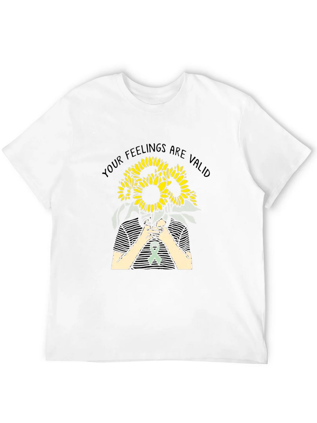 Feelings Are Valid Sunflower Graphic Tee