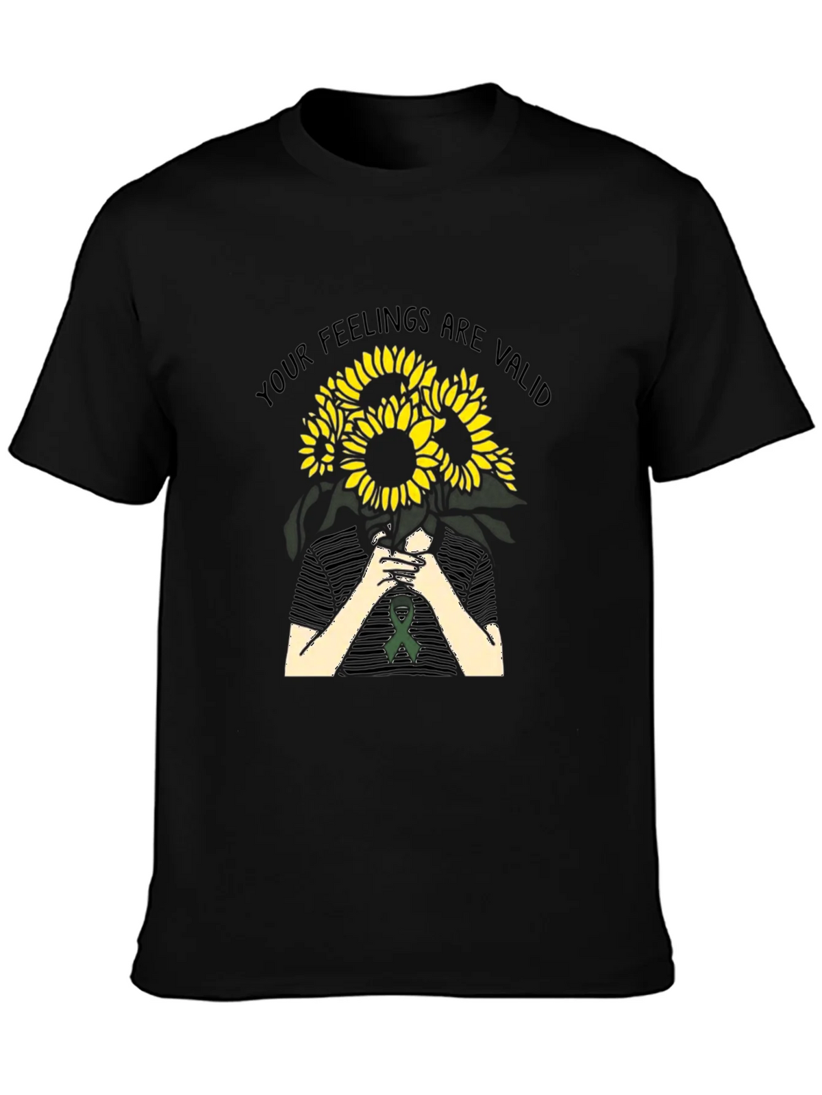 Feelings Are Valid Sunflower Graphic Tee