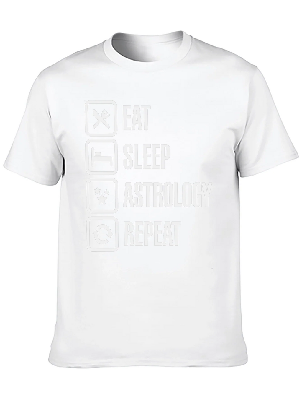 Eat Sleep Astrology Repeat Funny Graphic Tee
