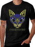 Abstract Mummy Cat T-Shirt
