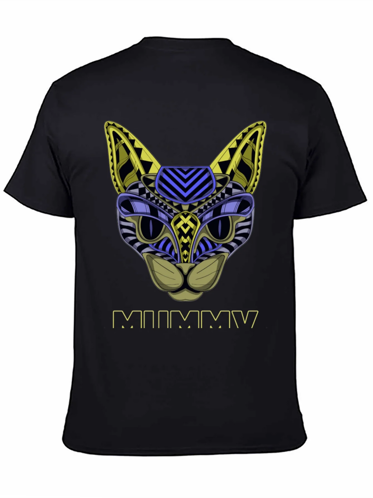Abstract Mummy Cat T-Shirt