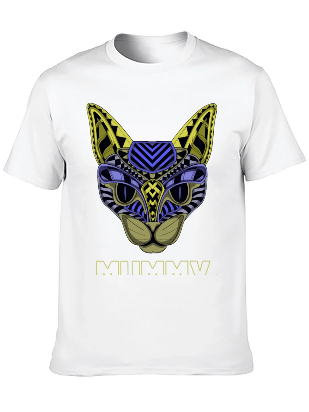 Abstract Mummy Cat T-Shirt