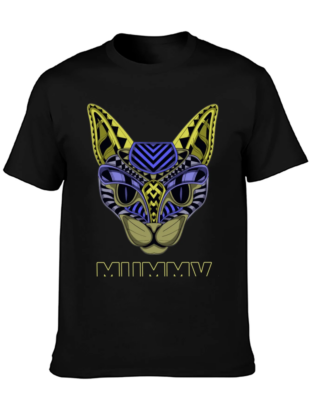 Abstract Mummy Cat T-Shirt