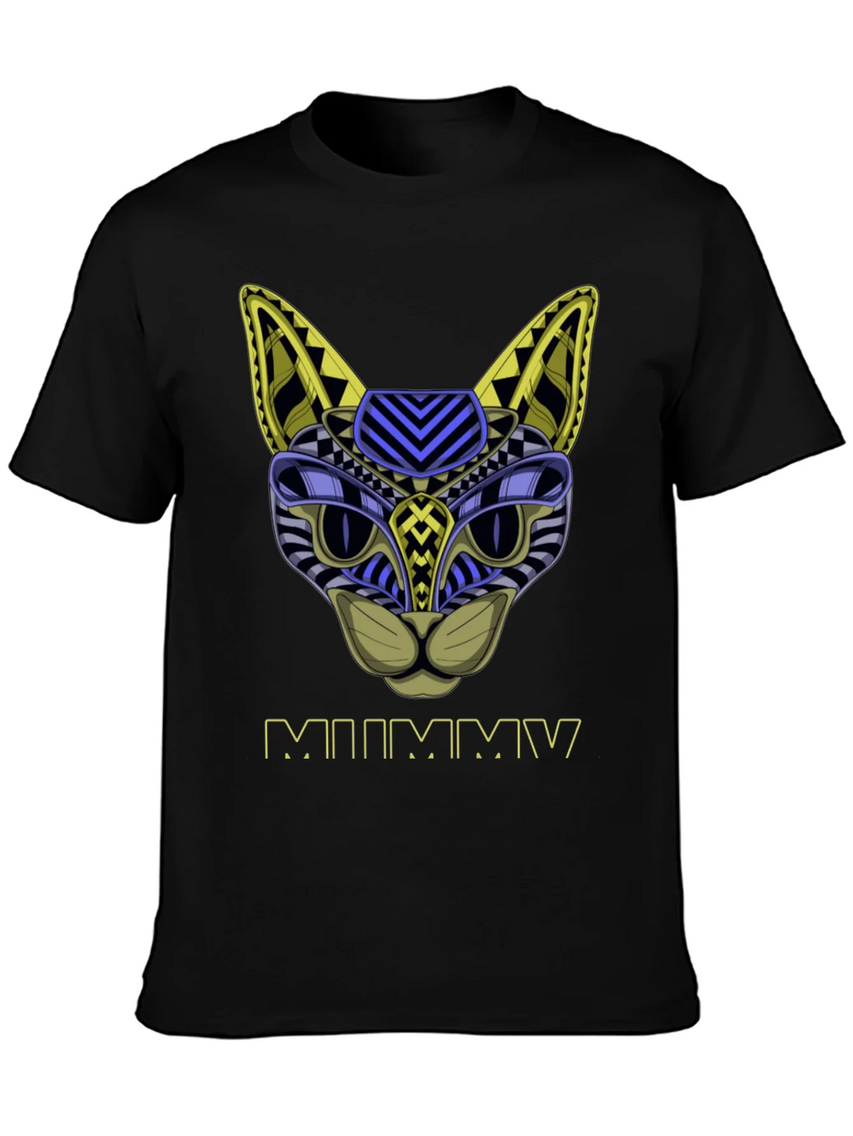 Abstract Mummy Cat T-Shirt