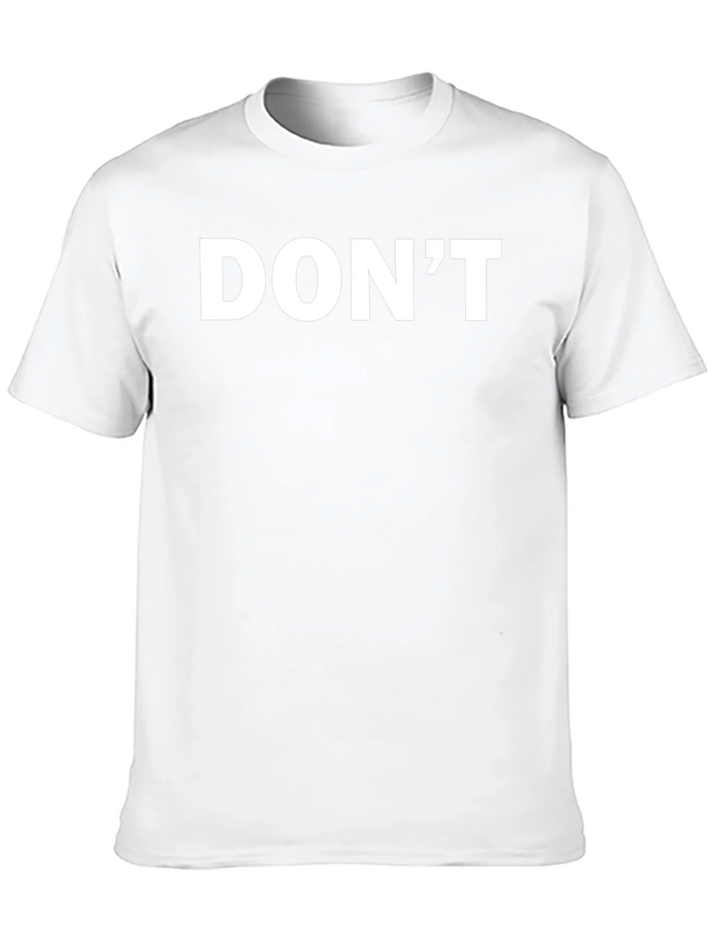 Mens Black T-Shirt - Dont Slogan
