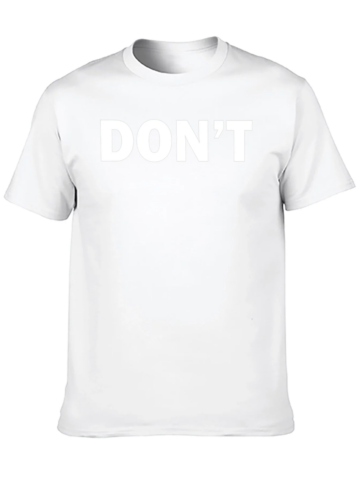 Mens Black T-Shirt - Dont Slogan