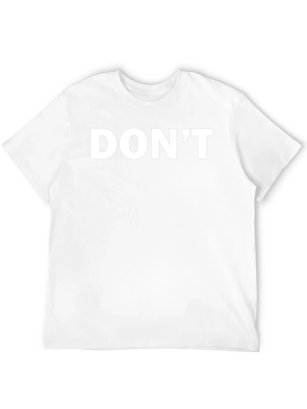 Mens Black T-Shirt - Dont Slogan