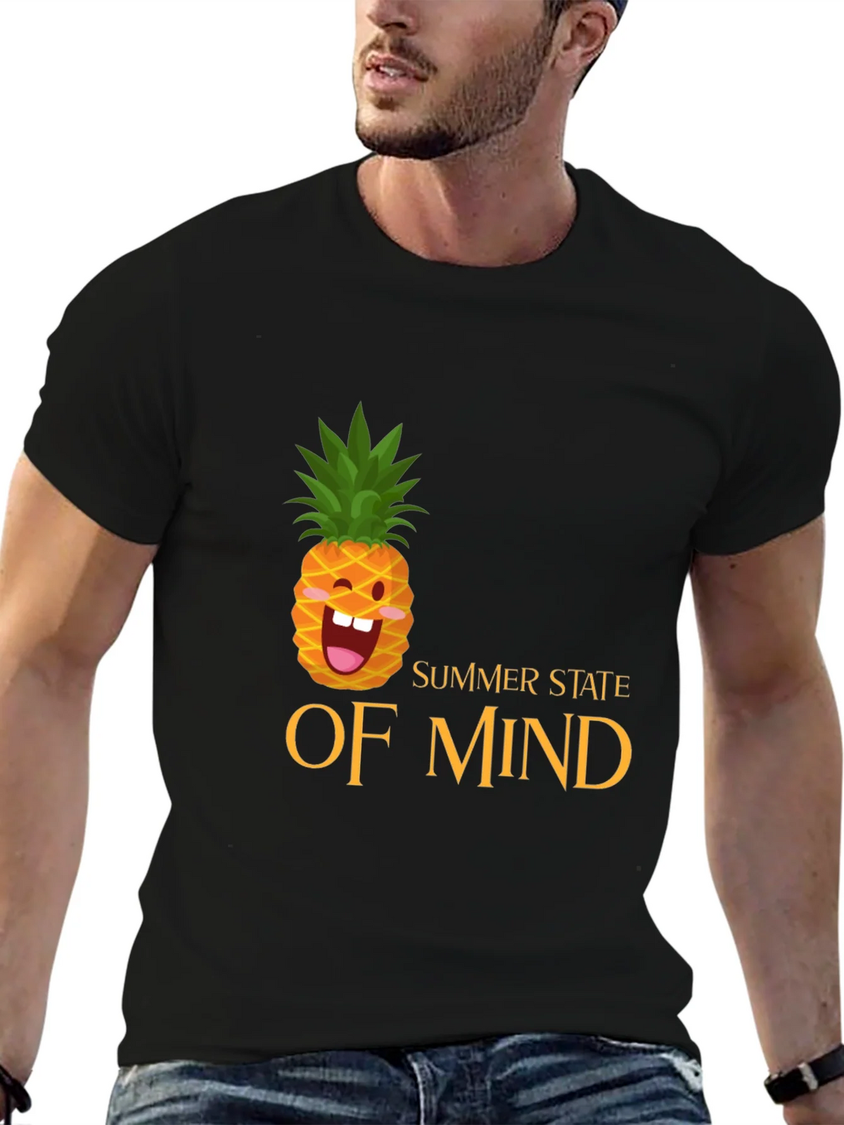 Summer State of Mind Pineapple Graphic Tee