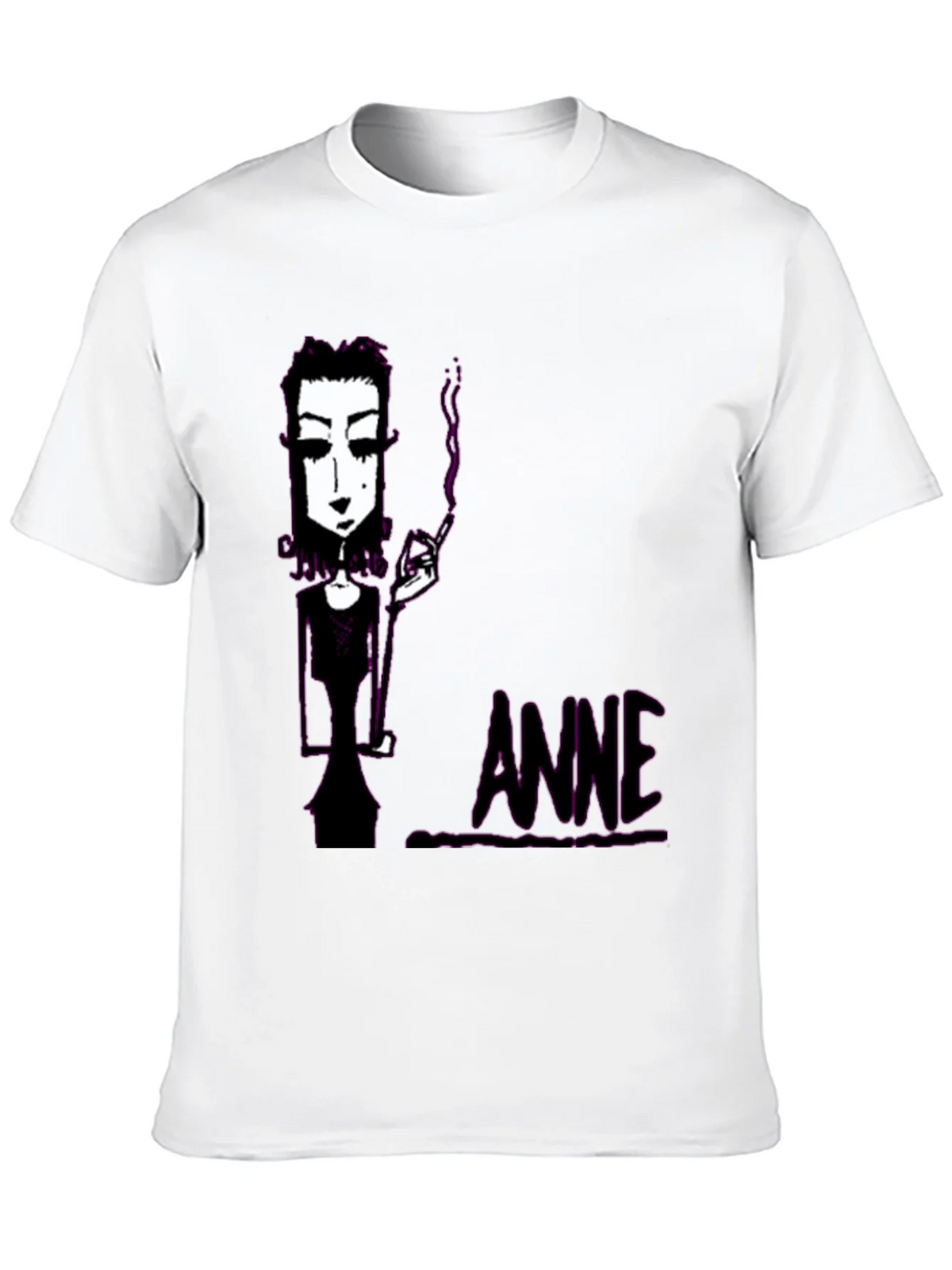 Anne Cartoon Graphic Tee - Unique Casual Style