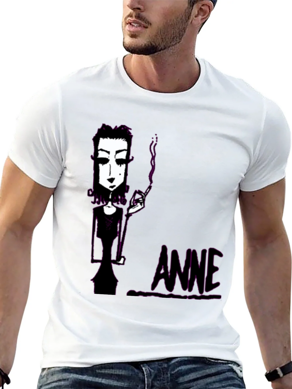 Anne Cartoon Graphic Tee - Unique Casual Style