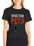 Shelter Pets Black Cat Graphic Tee