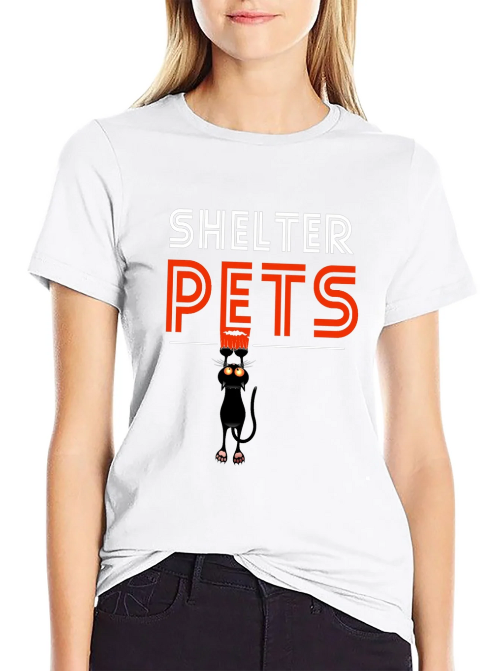 Shelter Pets Black Cat Graphic Tee