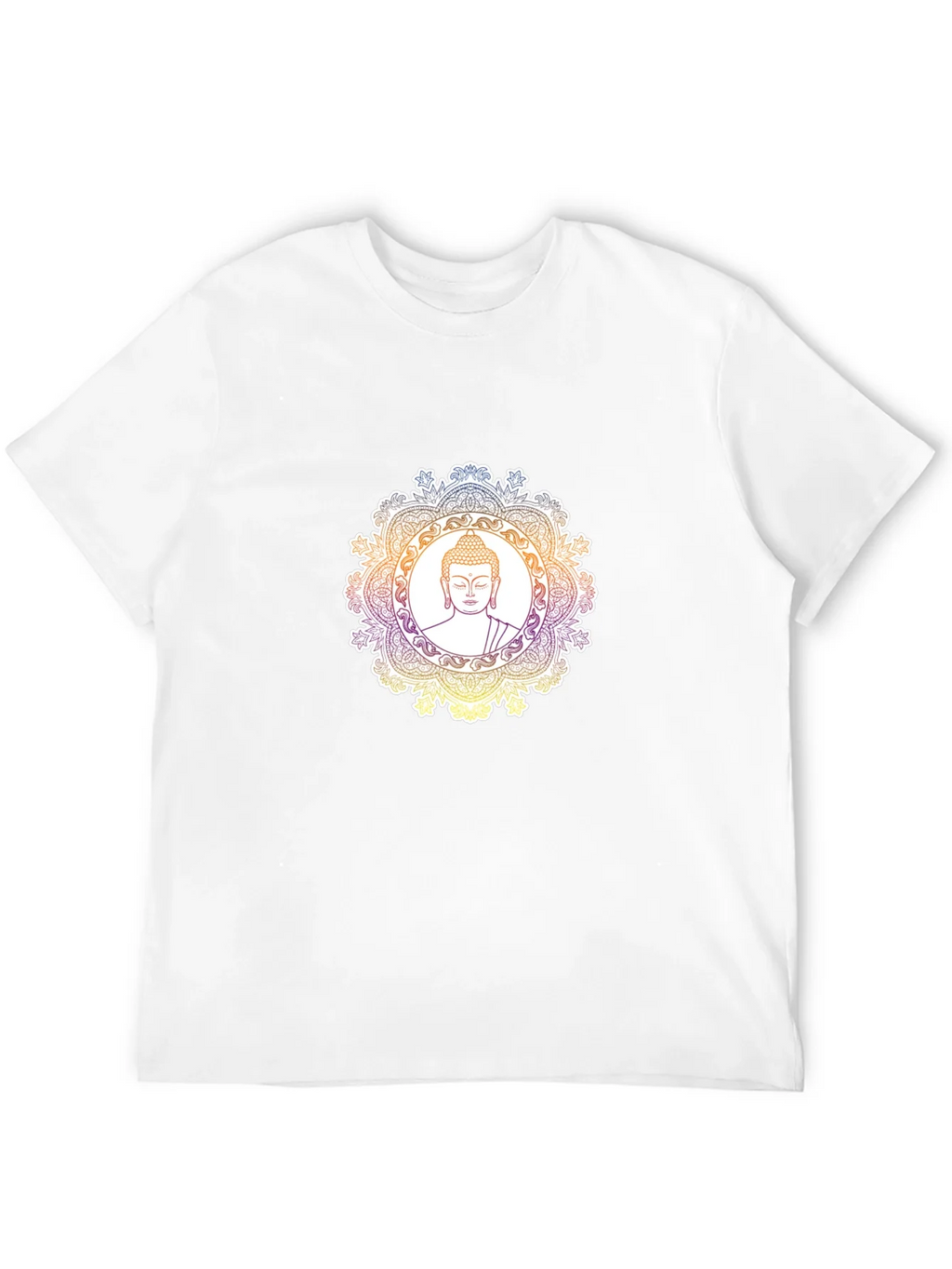 Buddha Mandala Graphic T-Shirt - Black