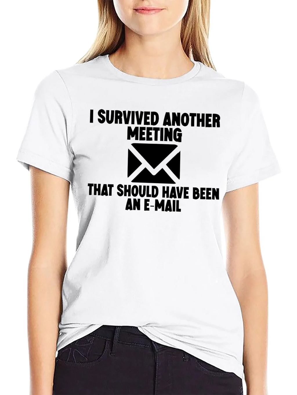 Funny I Survived Another Meeting Graphic Tee